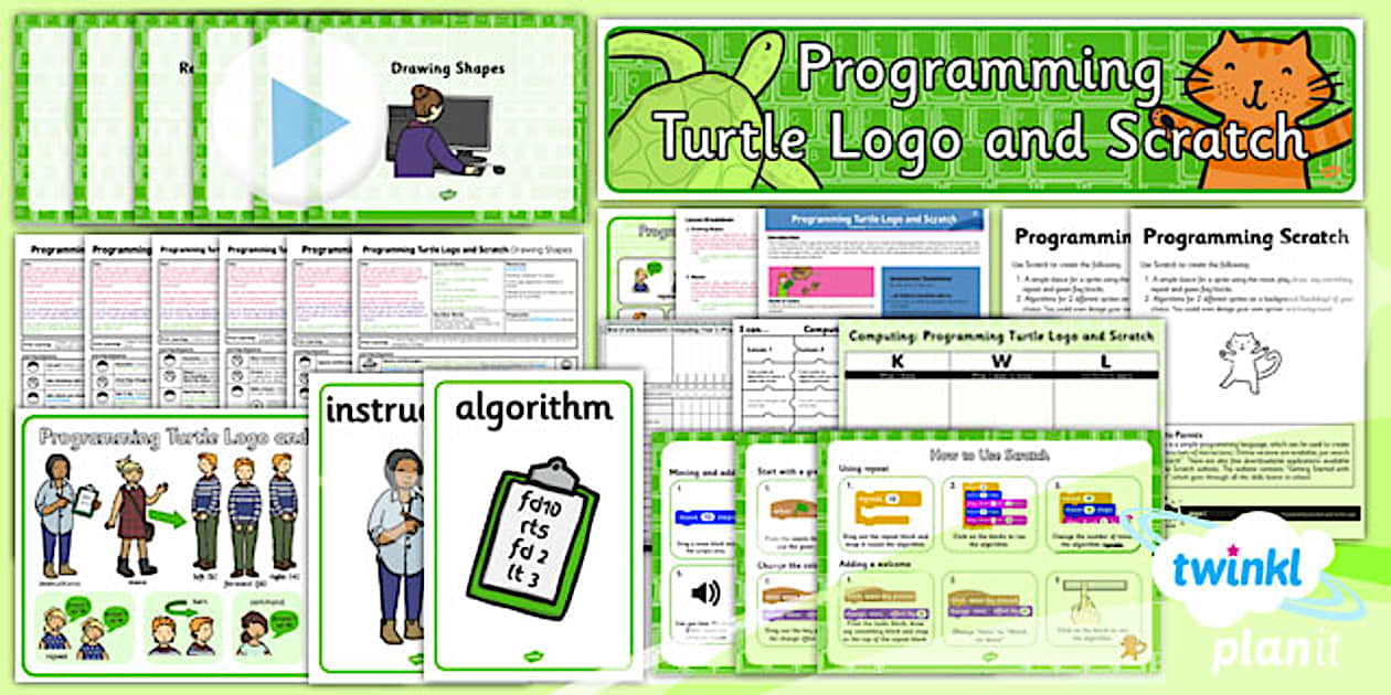 Programming Turtle Logo And Scratch | Year 2 Computing Pack