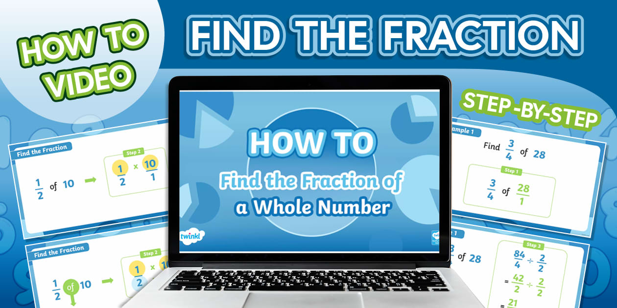 Gr7 Maths How to Find the Fraction of a Whole Number Video