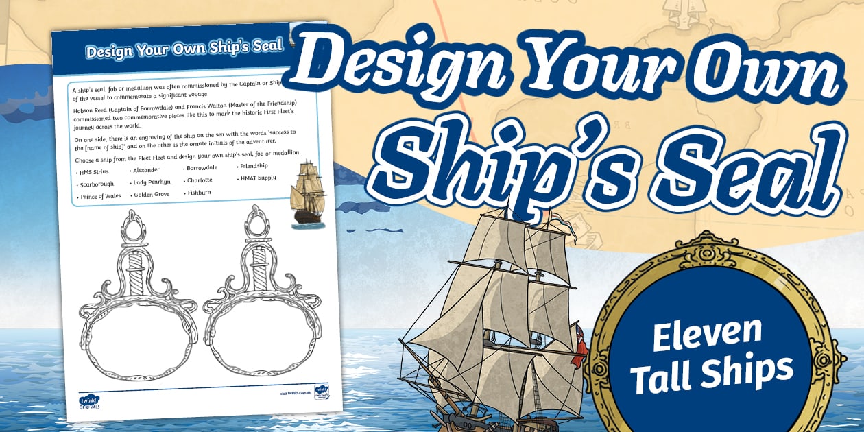 Eleven Tall Ships Design Your Own Ship's Seal