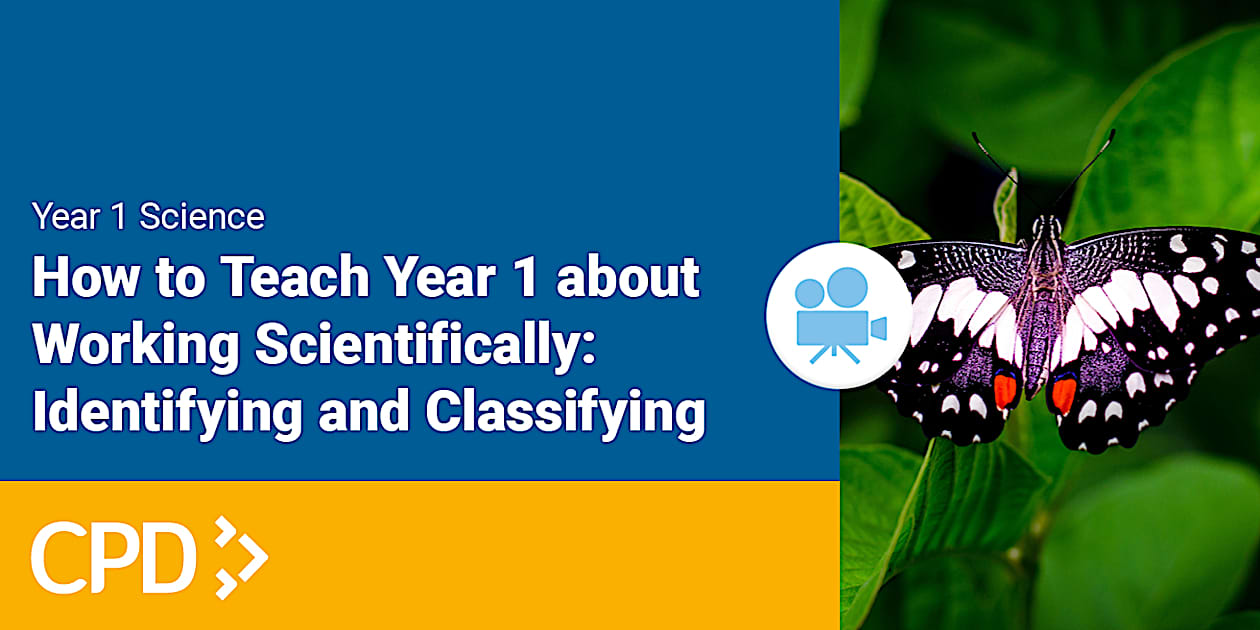Working Scientifically Identifying and Classifying Video CPD