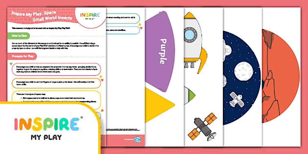 Inspire My Play: Space Themed Small World Inserts - Twinkl