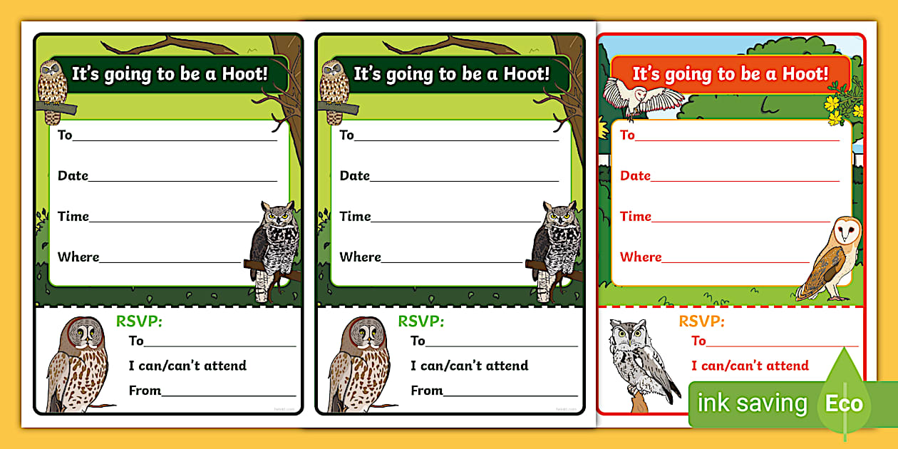 Superb Owl Party Invitations - Get the party started!