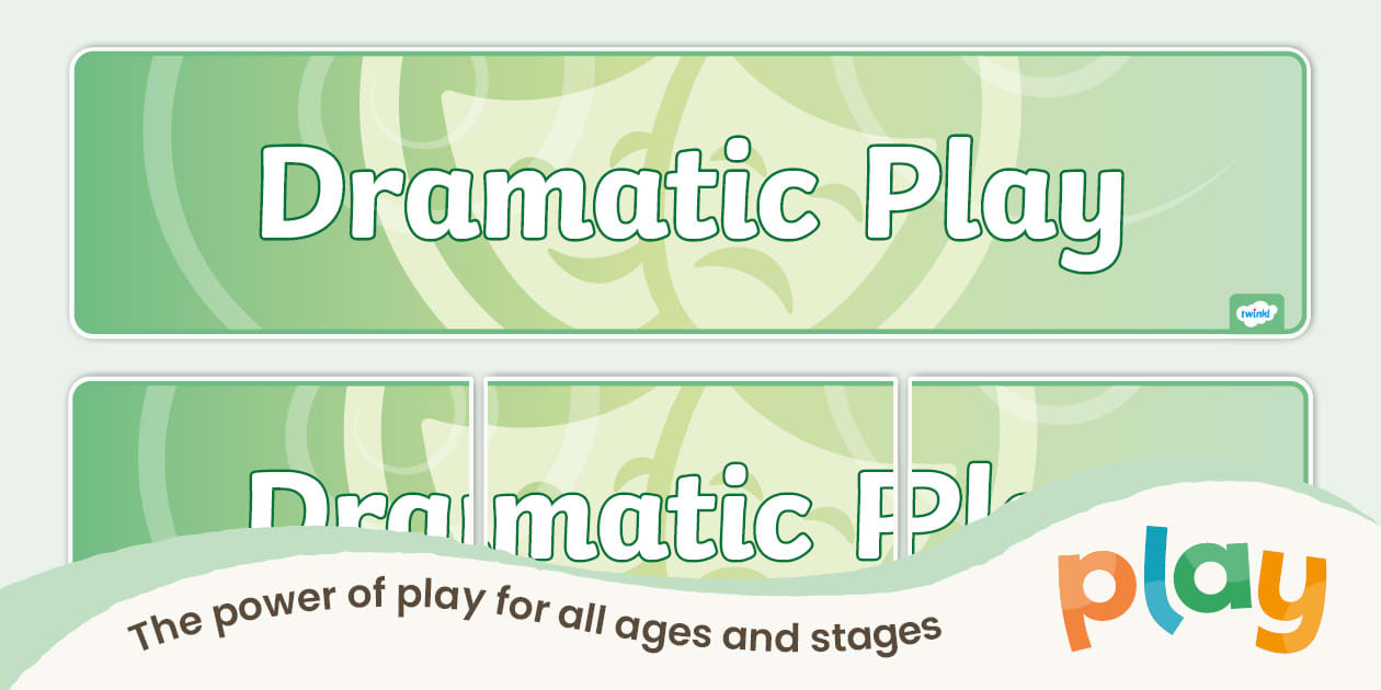 Dramatic Play Icon Display Banner