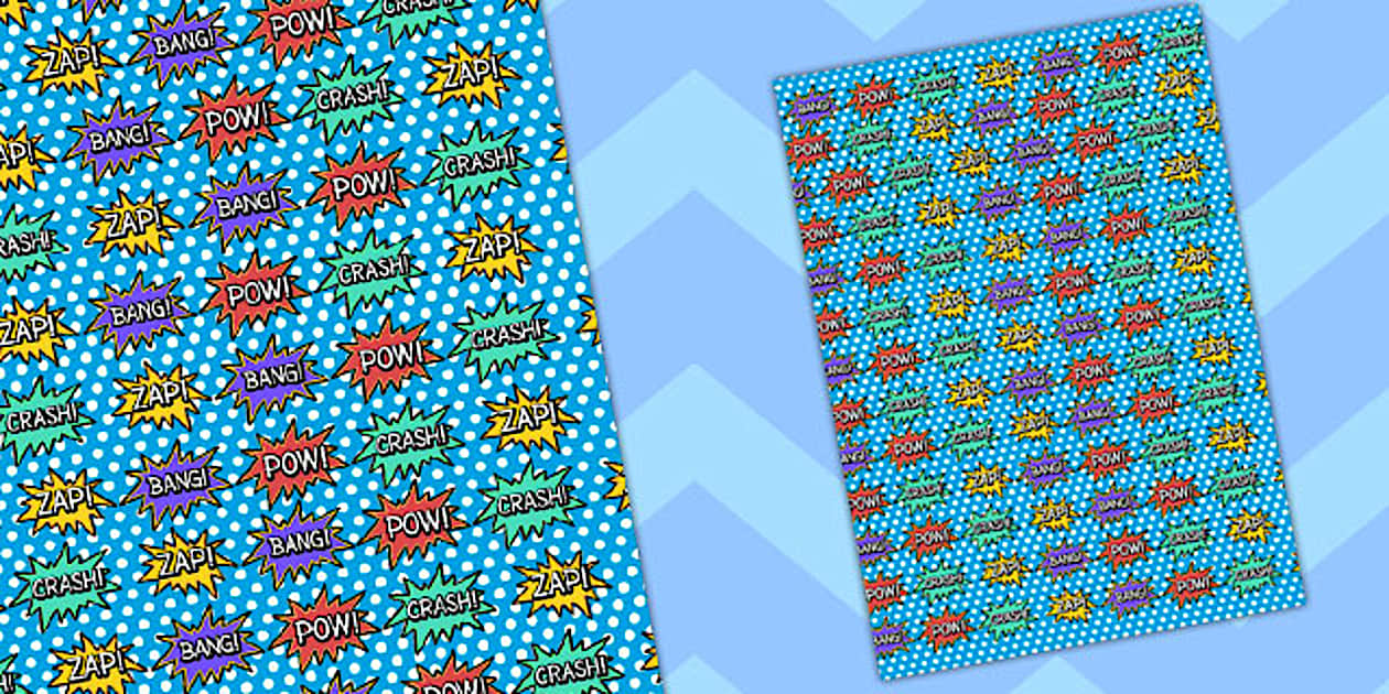 Superhero Themed A4 Sheet (teacher made) Twinkl