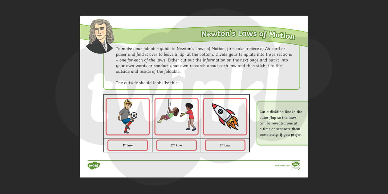 newton's laws for kids