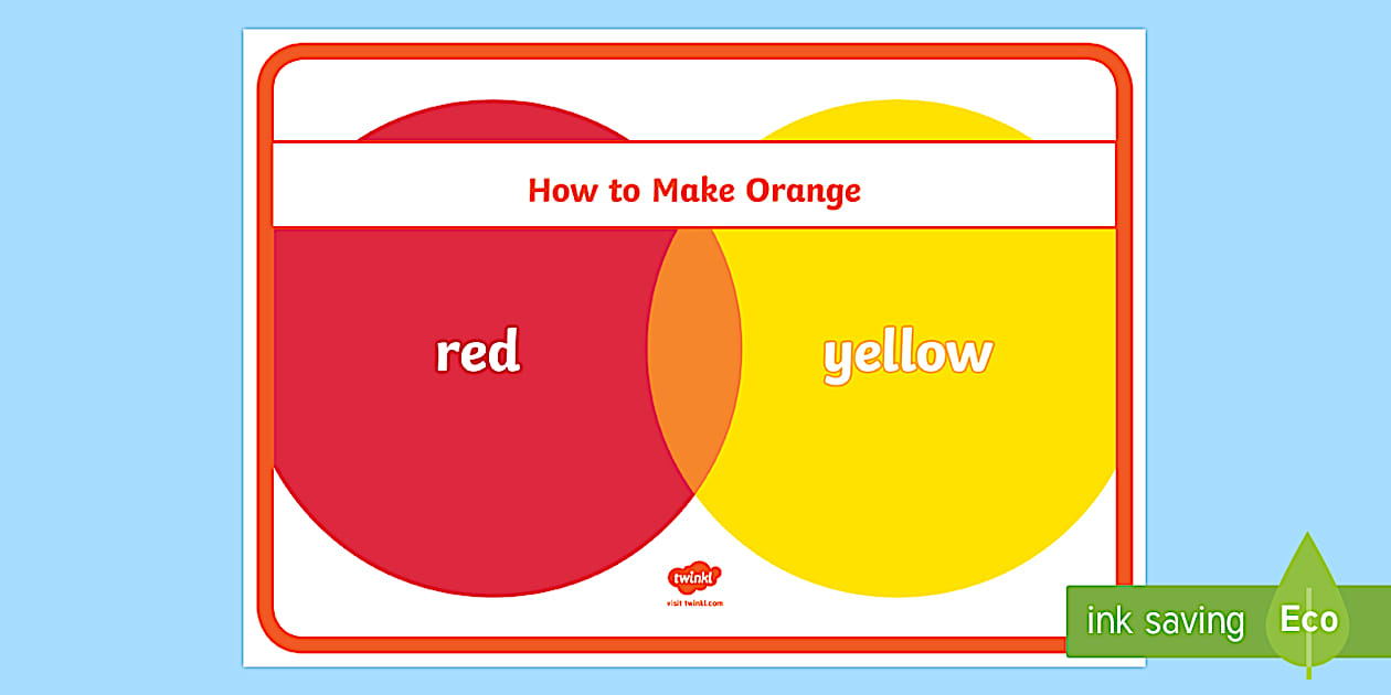 how to make orange - (teacher made) - Twinkl