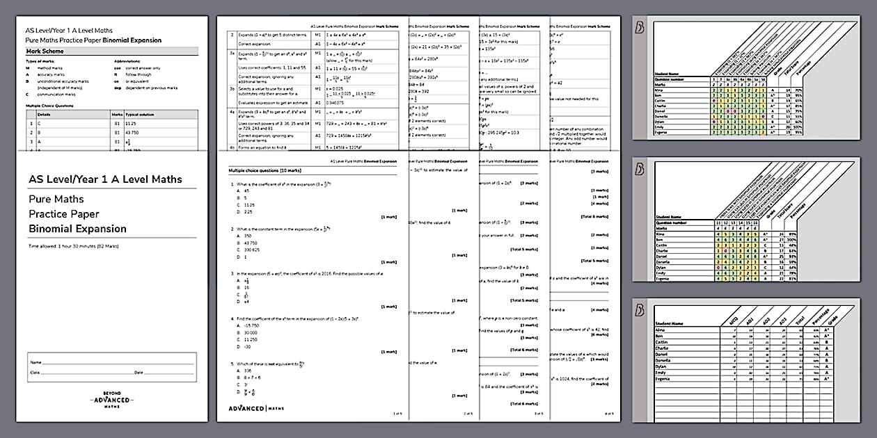  binomial expansion exam style questions beyond maths