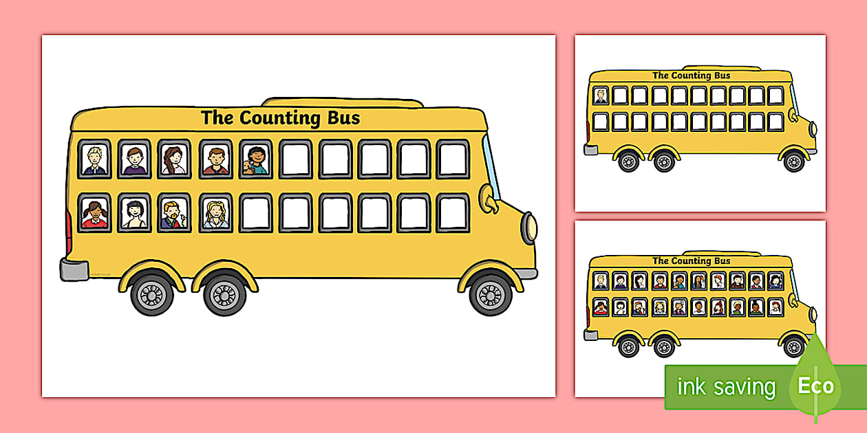 Bus Counting Activity (teacher made) - Twinkl
