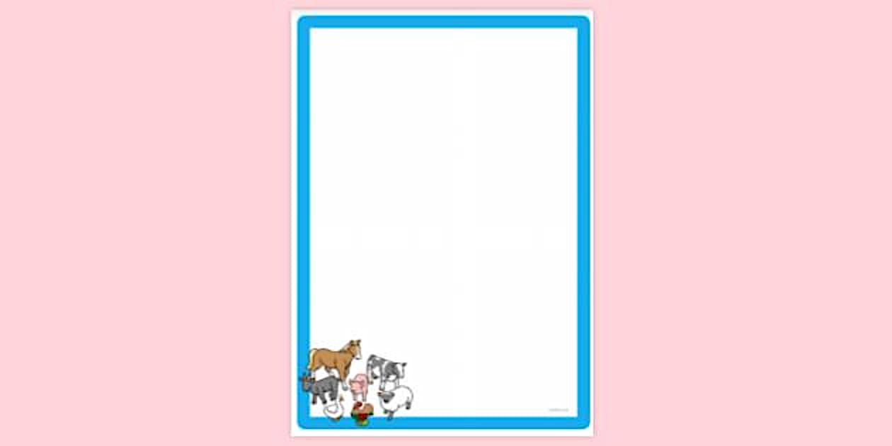 Animal Page Border | Page Borders | Animals | Twinkl