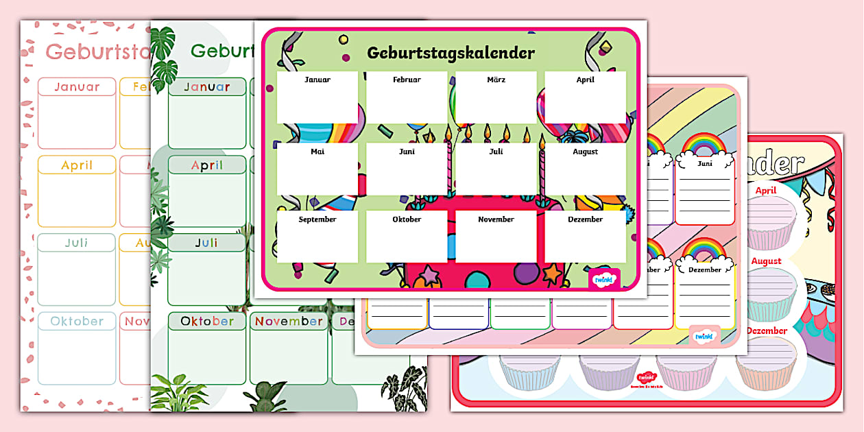 Geburtstagskalender B ndel teacher Made Twinkl geburtstagskalender-b-ndel-teacher-made-twinkl
