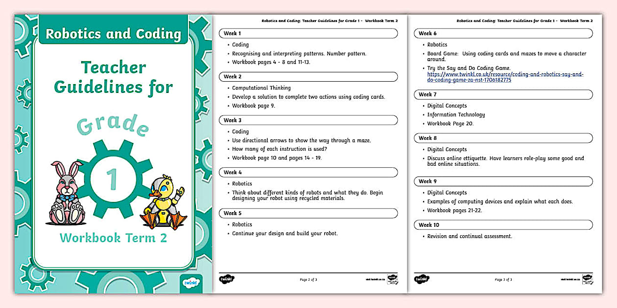 Robotics and Coding Teacher Guidelines Grade 1 Term 2