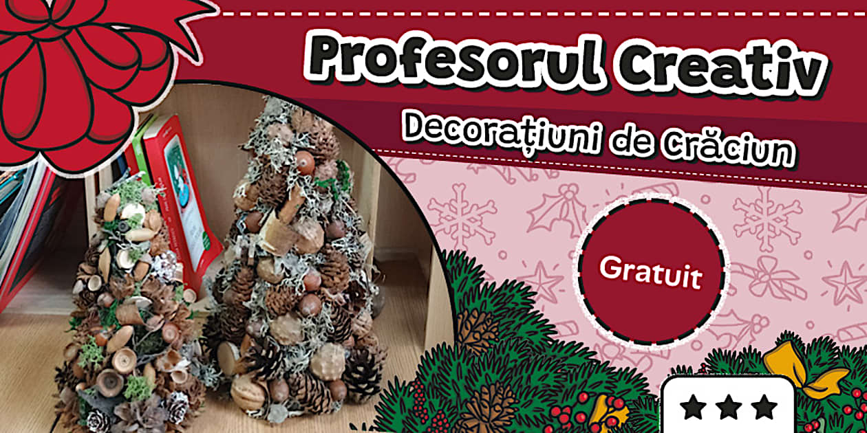 Micul brad fermecat – Profesorul creativ Decorațiuni Crăciun