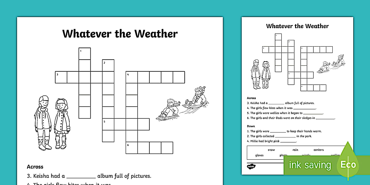 Whatever the Weather Crossword