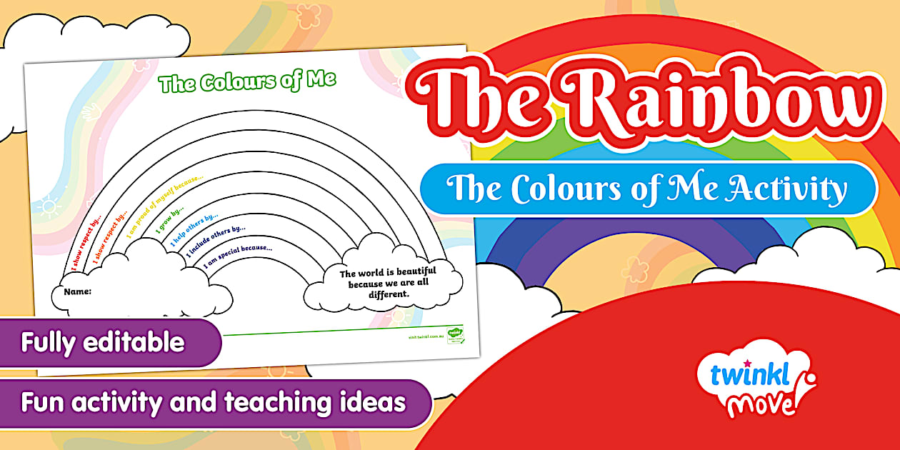 The Rainbow: The Colours of Me Activity