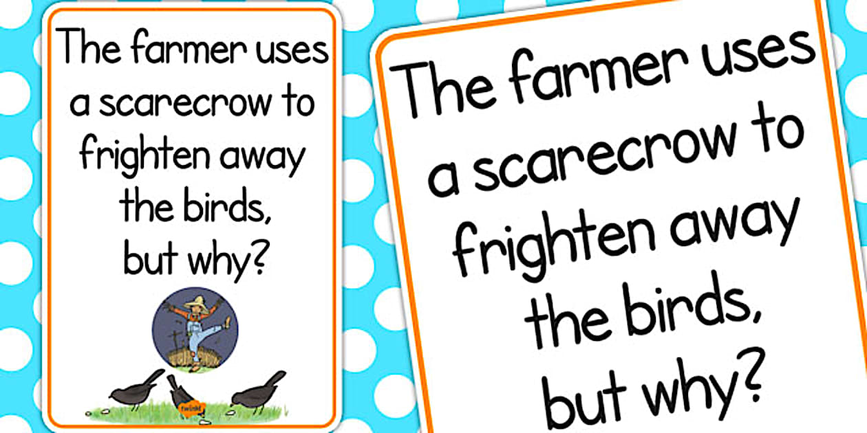 Scarecrow Scare Away Birds Poster (Hecho por educadores)