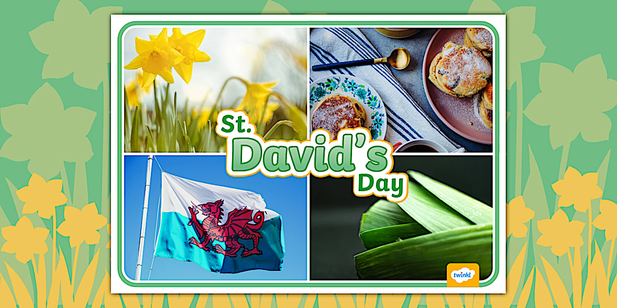 St David's Day Photo Display Poster (teacher made) - Twinkl