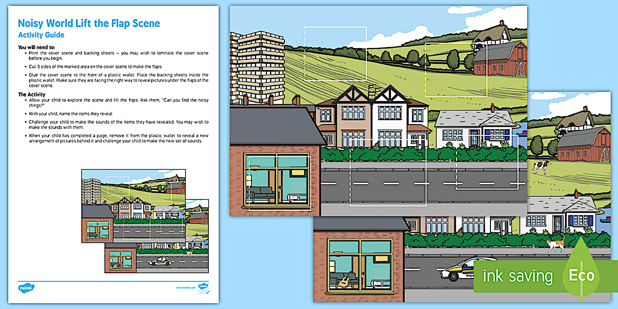 Noisy World Lift the Flap Scene Busy Bag Resource Pack for Parents