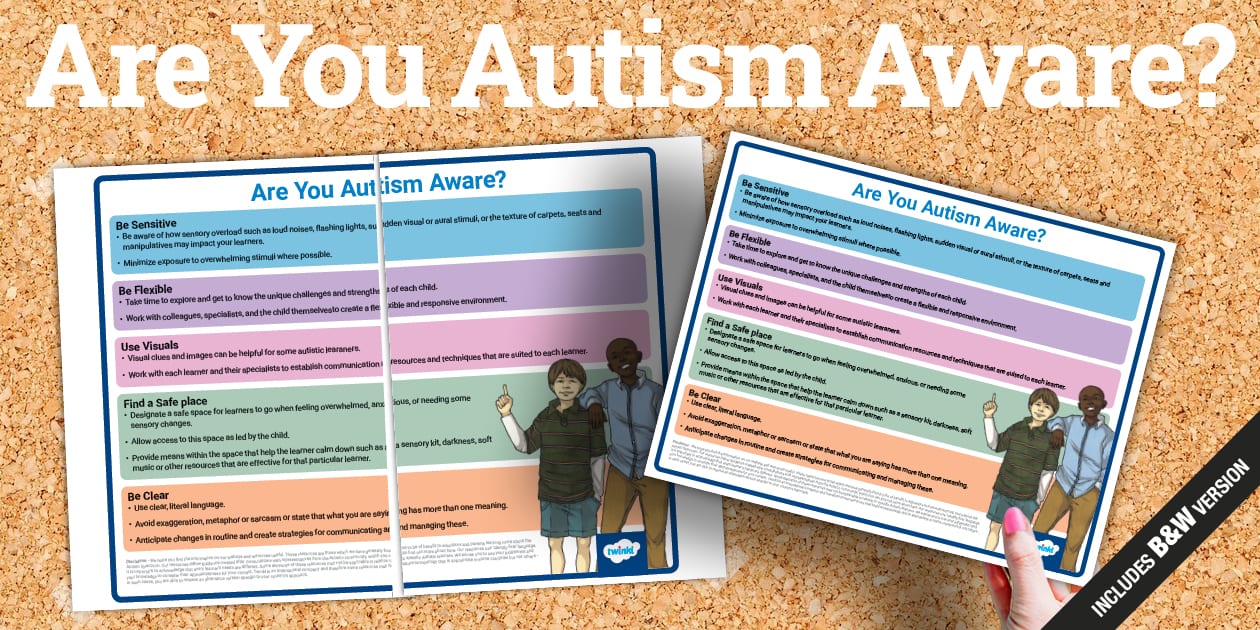 Autism Awareness Poster for Learners
