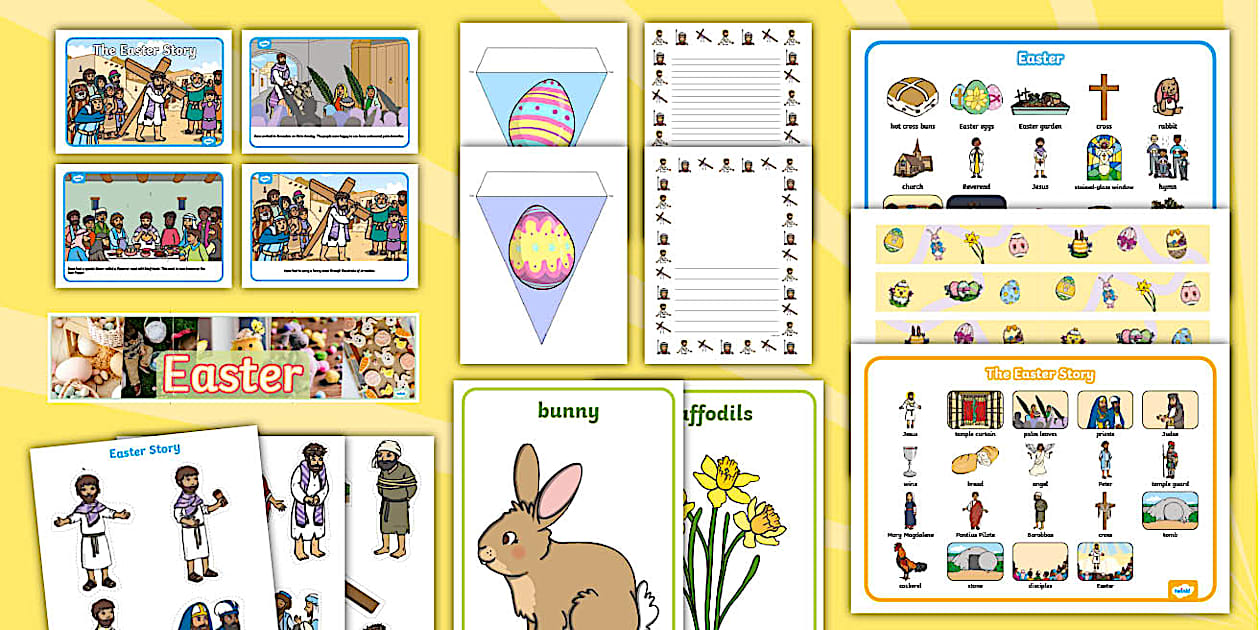 👉 EYFS/KS1 Easter Discover and Learn Display Pack