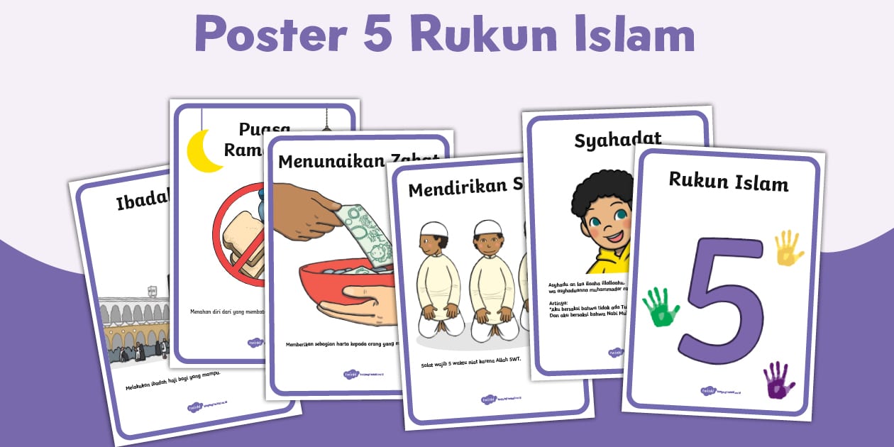 Poster 5 Rukun Islam