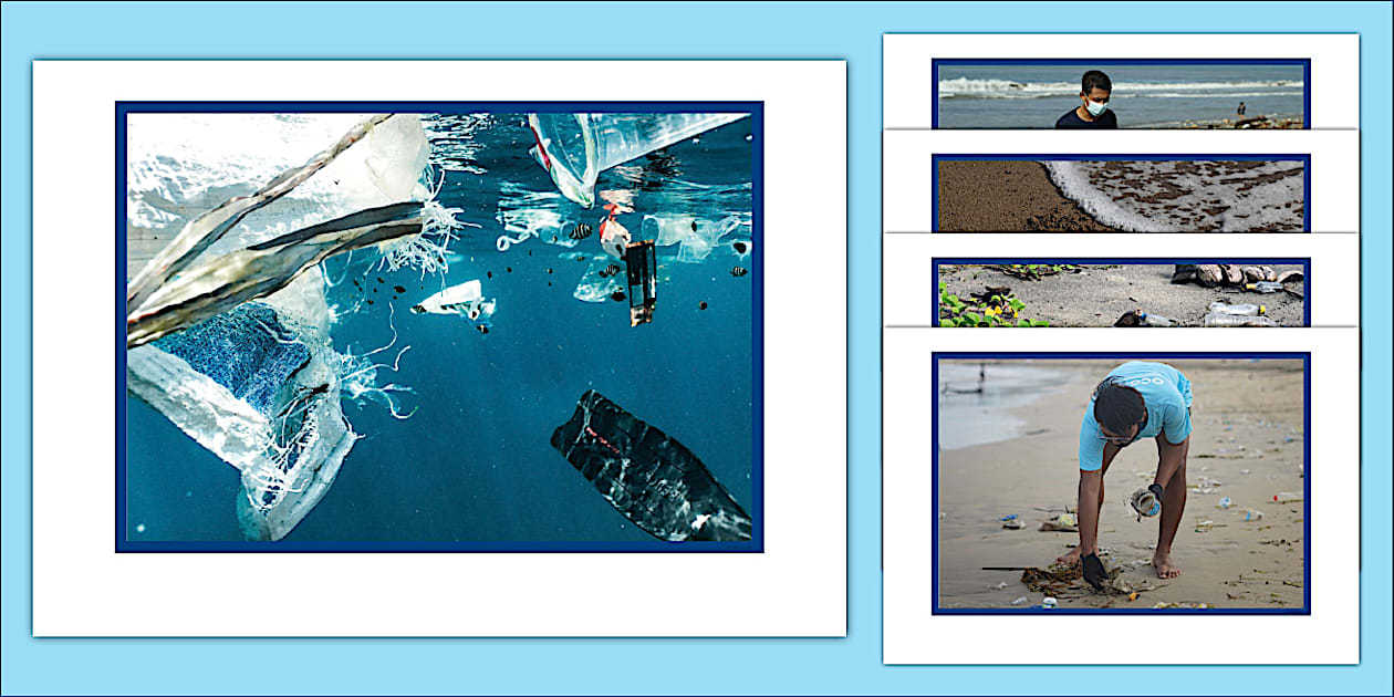 Ocean Pollution Display Photos (teacher made) - Twinkl