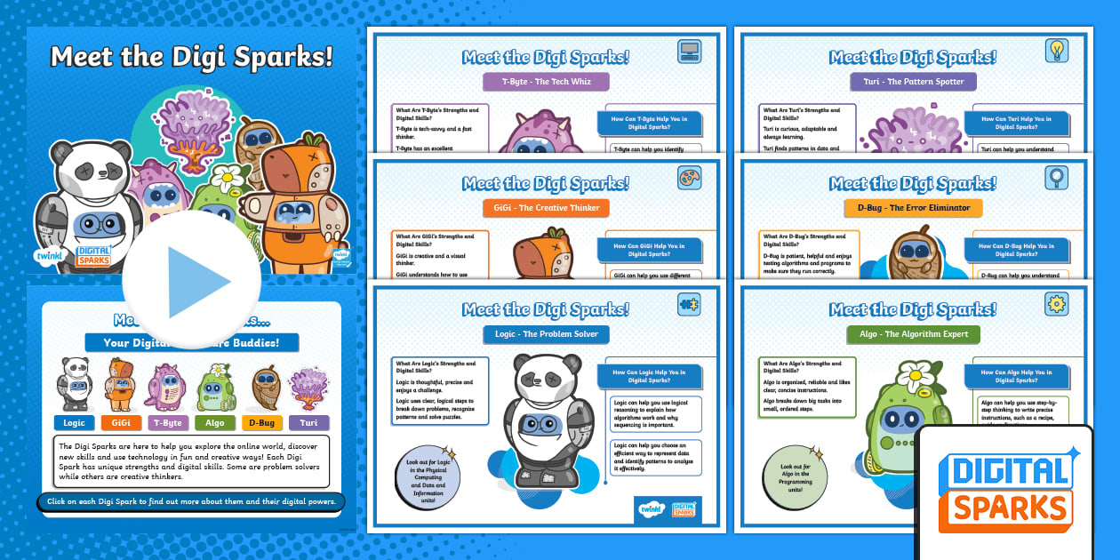 Fun Digi LKS2: Meet the Digi Sparks - Digital Sparks Computing Scheme