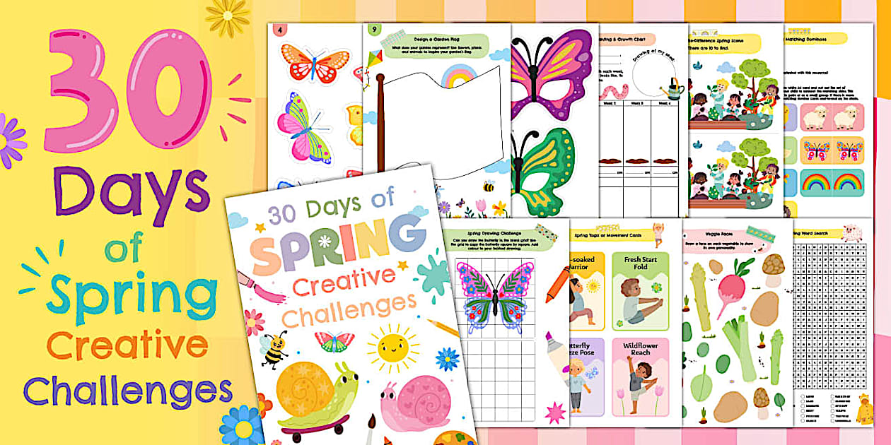 30 Days of Spring Creative Challenges | Twinkl Art Gallery