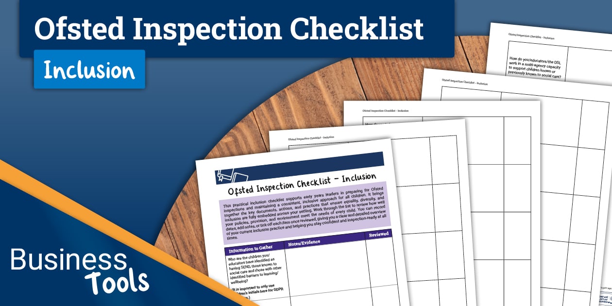 Ofsted Inspection Checklist – Inclusion