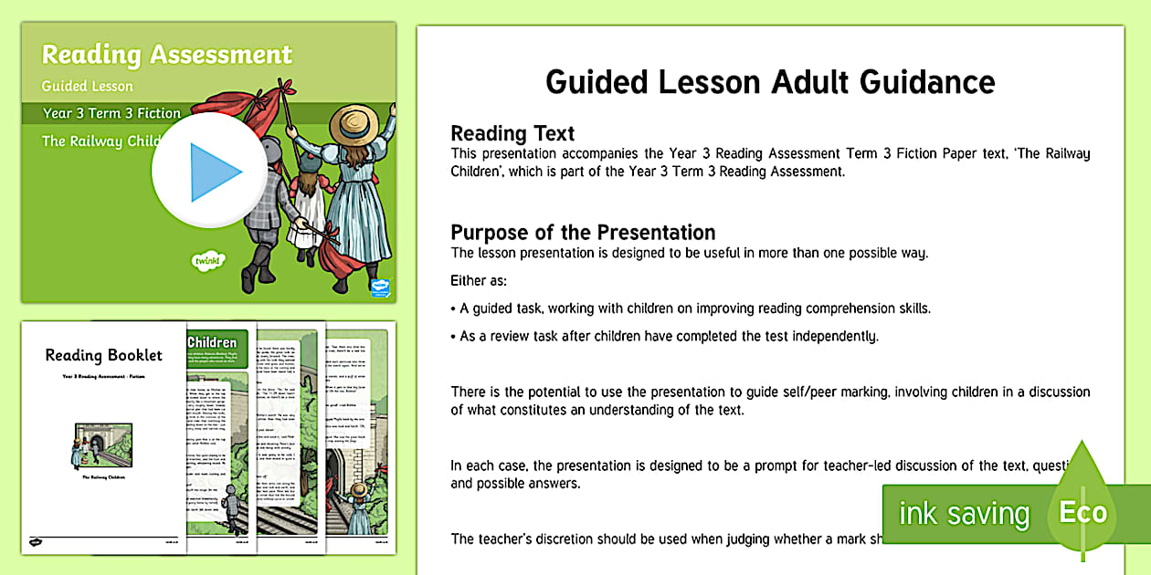 Year 3 Term 3 Fiction Reading Assessment Guided Lesson Teaching Pack