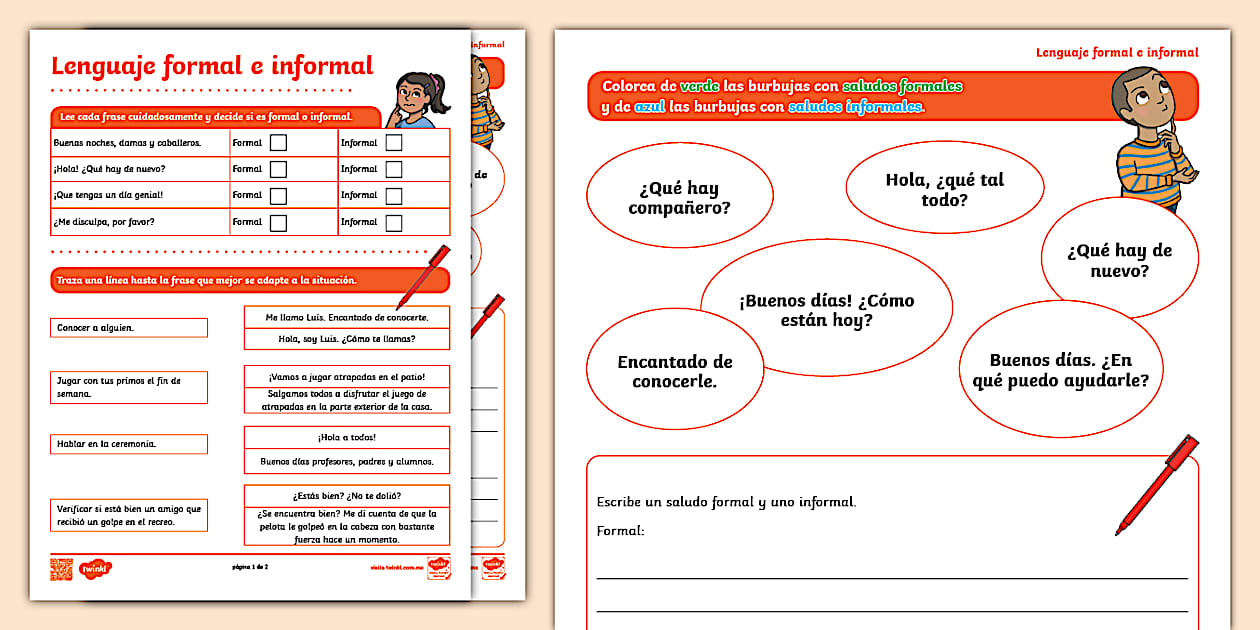 Lenguaje formal e informal