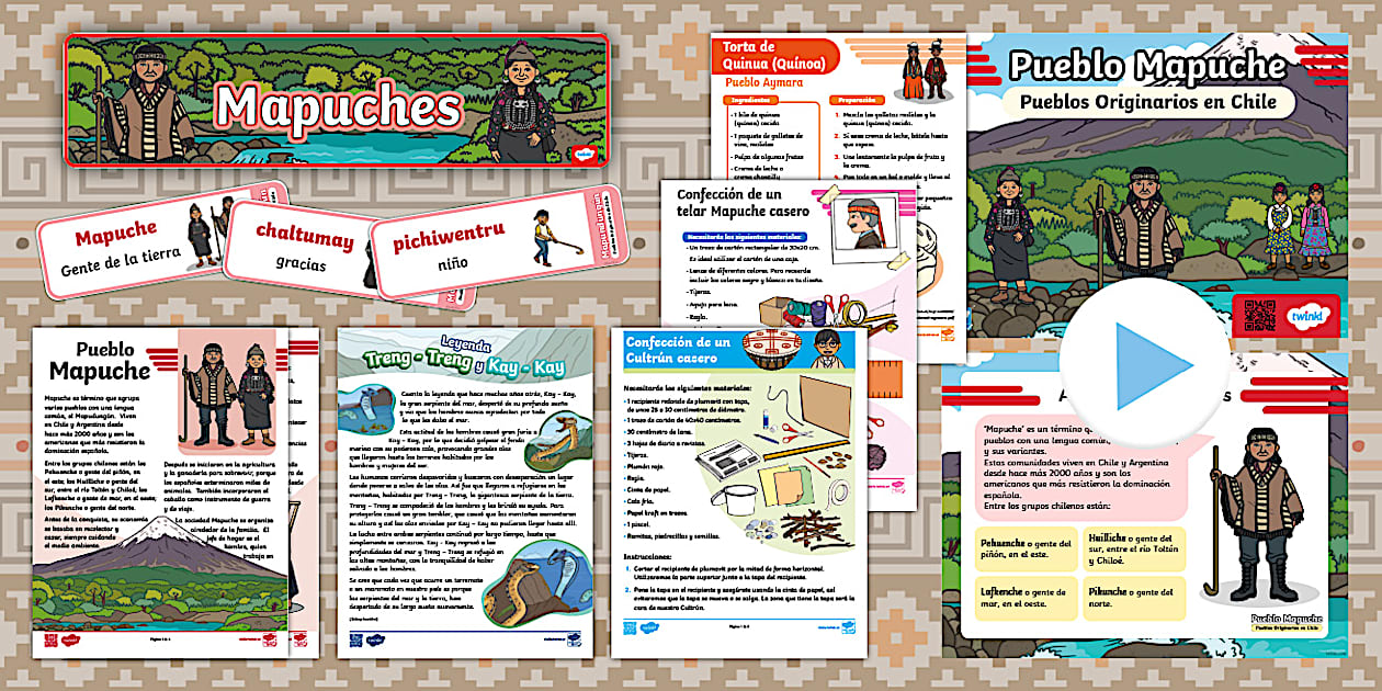 Material educativo del pueblo Mapuche - Pack de recursos