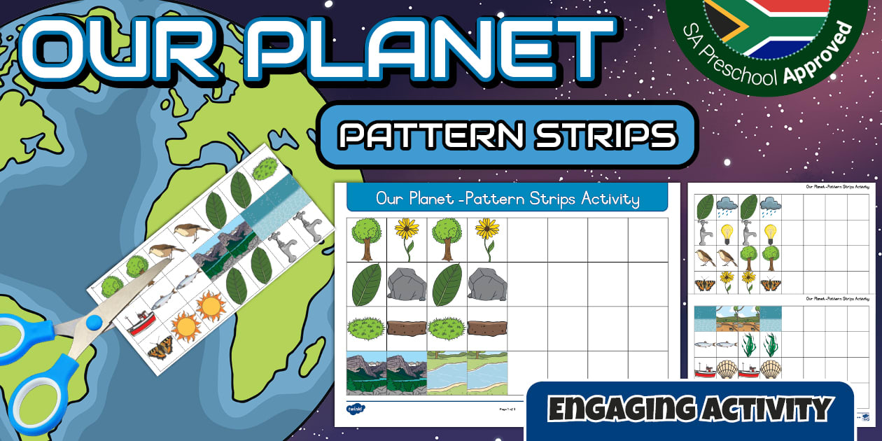 Preschool: Our Planet- Pattern Strips Activity