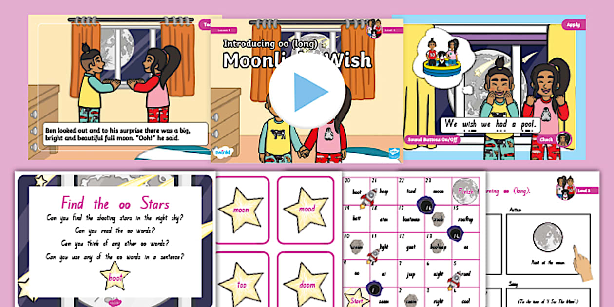 NZ Phonics: Level 3: Week 5: Lesson 1: 'oo' (Long) - Twinkl