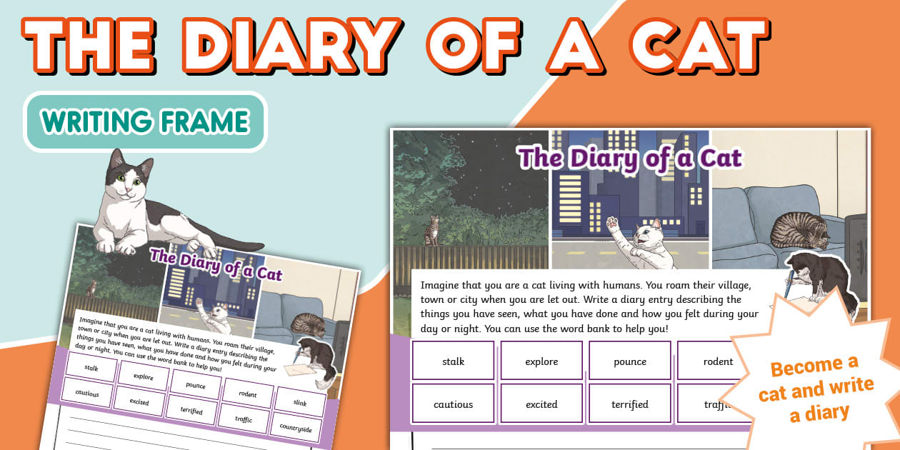 The Diary of a Cat Writing Frame