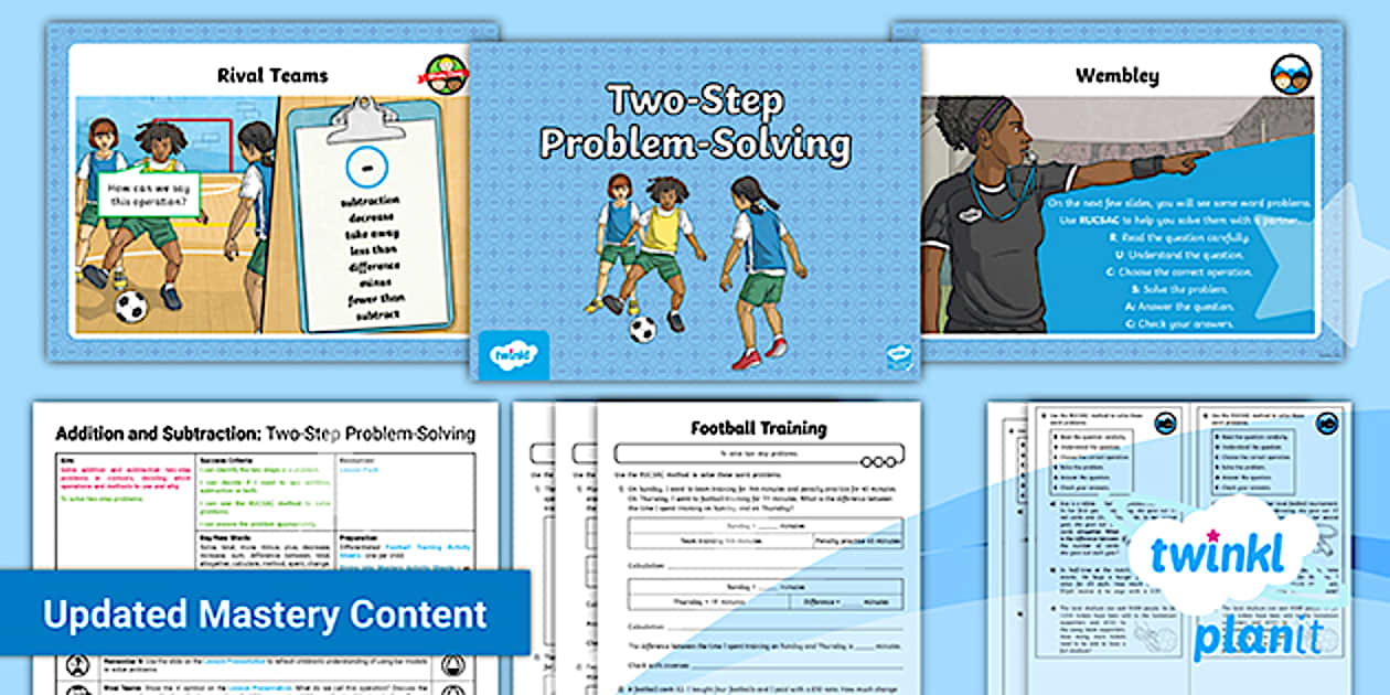 Two-Step Problem-Solving Lesson Pack | Year 4 Maths - Twinkl