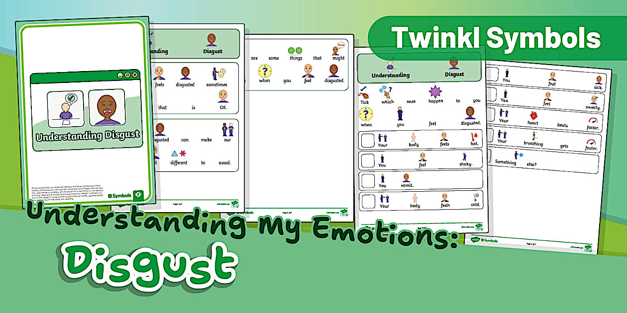 Twinkl Symbols: Understanding My Emotions - Disgust