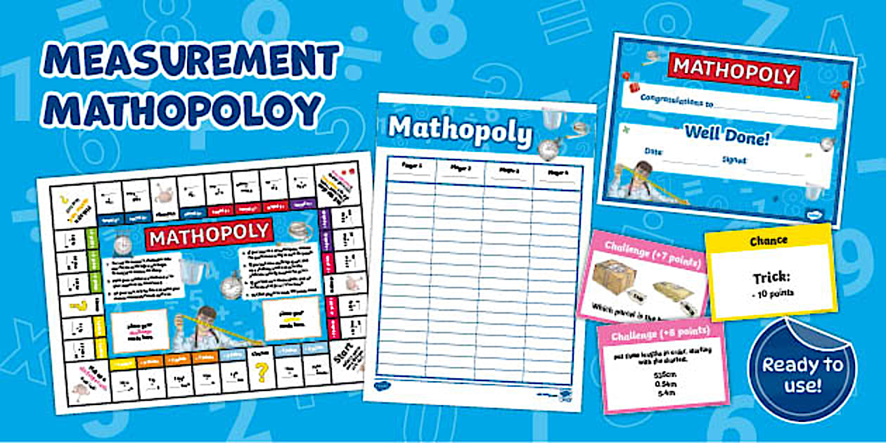 👉 Measurement Mathopoly Board Game