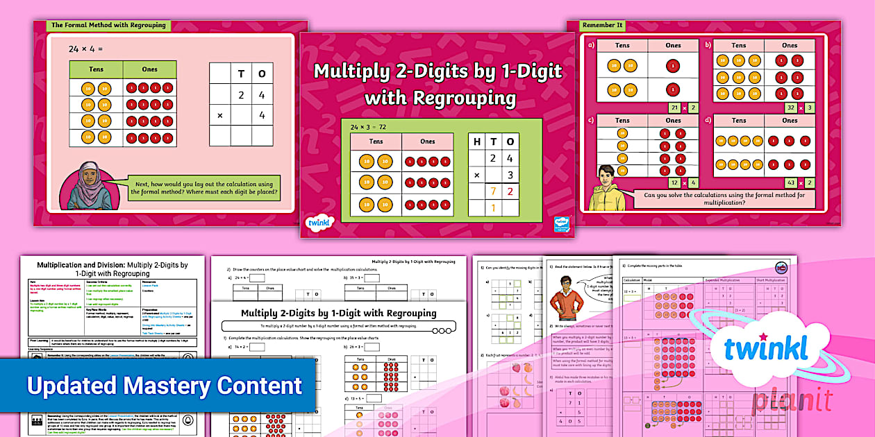 Y4 Multiplication and Division Planit Lesson 23 - Twinkl