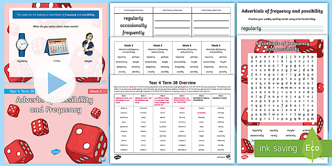 Year 4 Term 3B Week 5 Spelling Pack (teacher made) - Twinkl