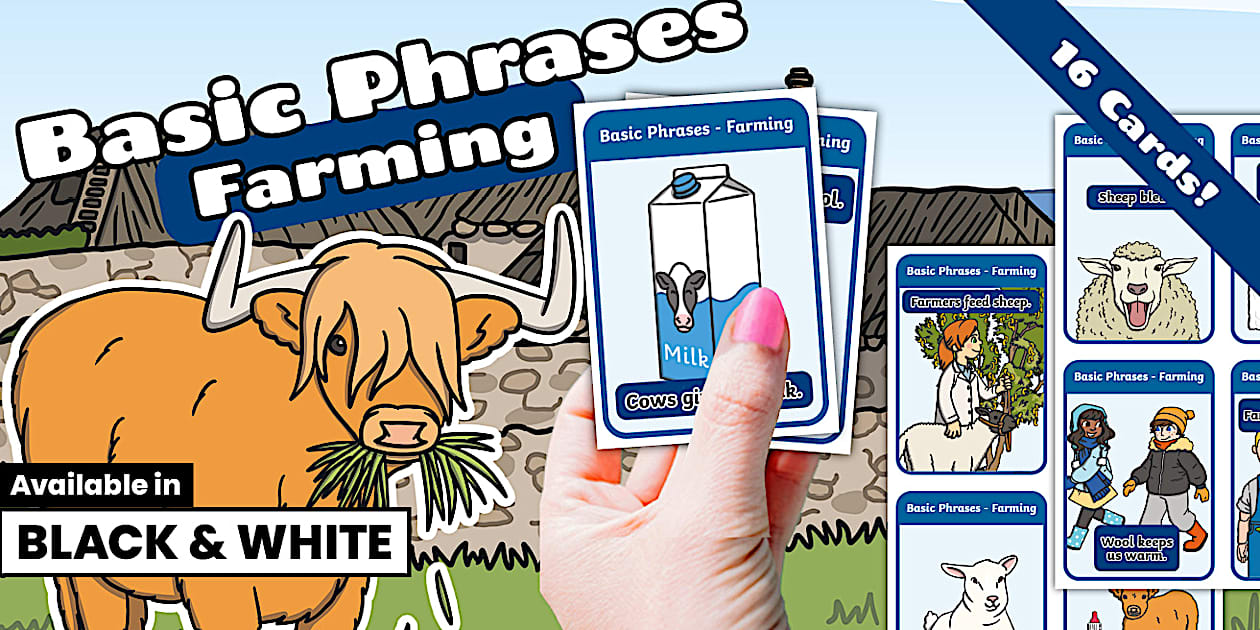 Grade R English - Basic Phrases : Farming (CAPS Aligned)