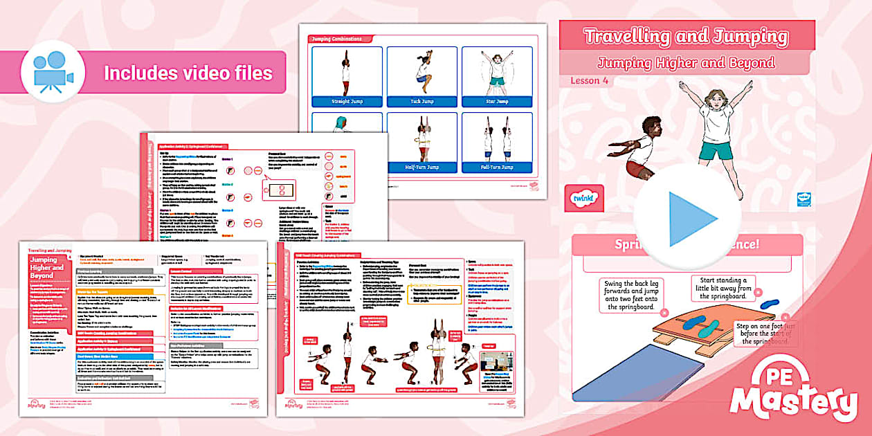Travelling and Jumping Lesson Pack: Jump Higher and Beyond