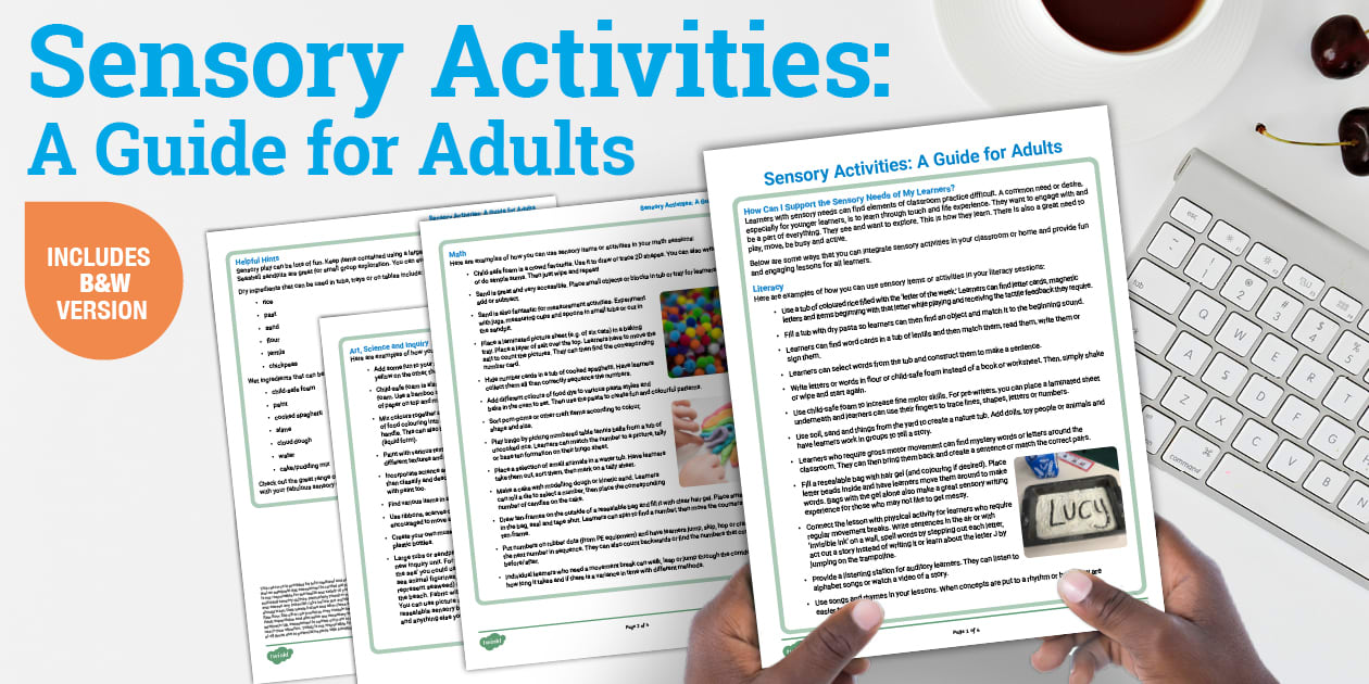 Sensory Activities Guide for Adults