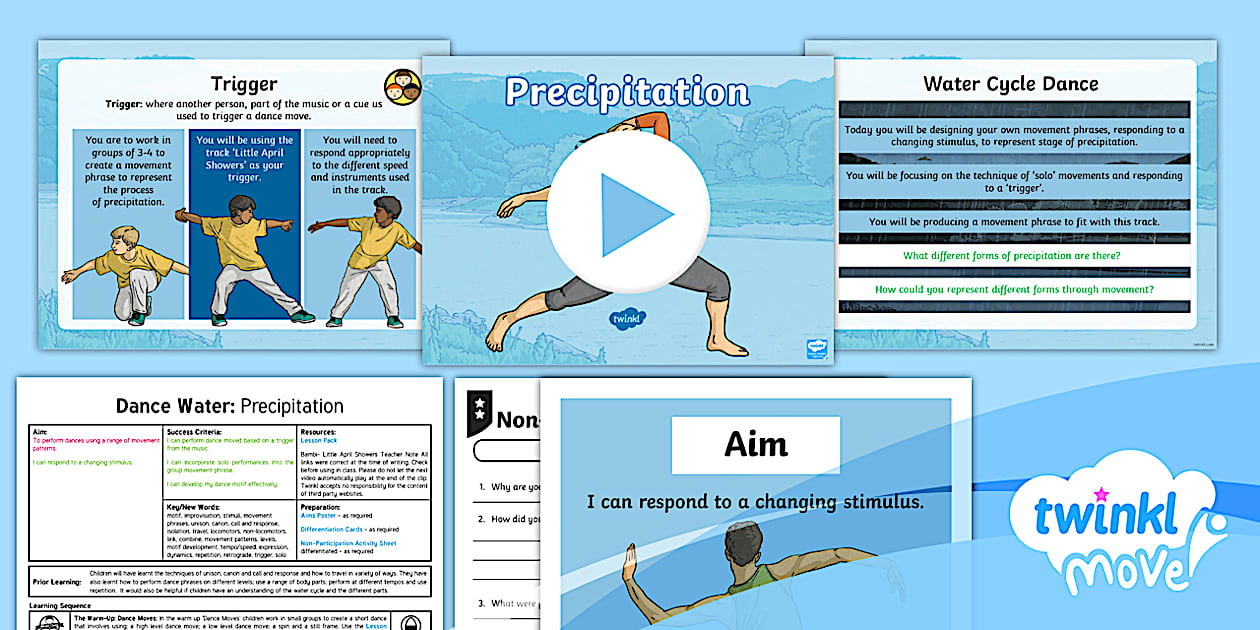 Twinkl Move - Year 4 Dance: Water Lesson 5 - Precipitation
