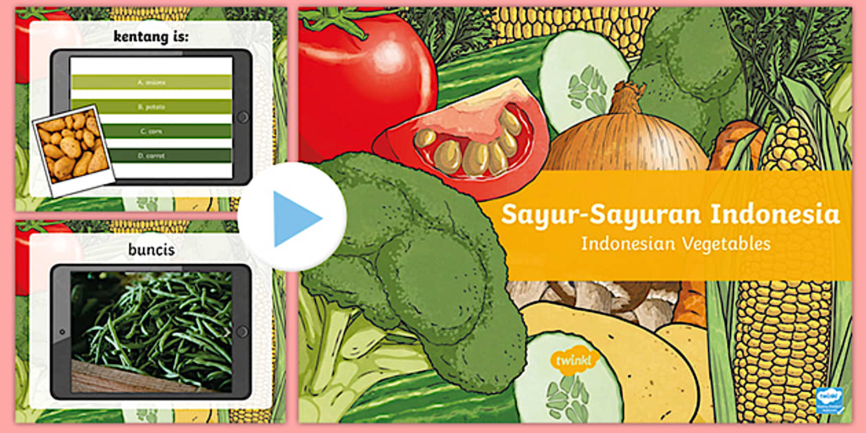 Indonesian Vegetables Photo PowerPoint - Twinkl