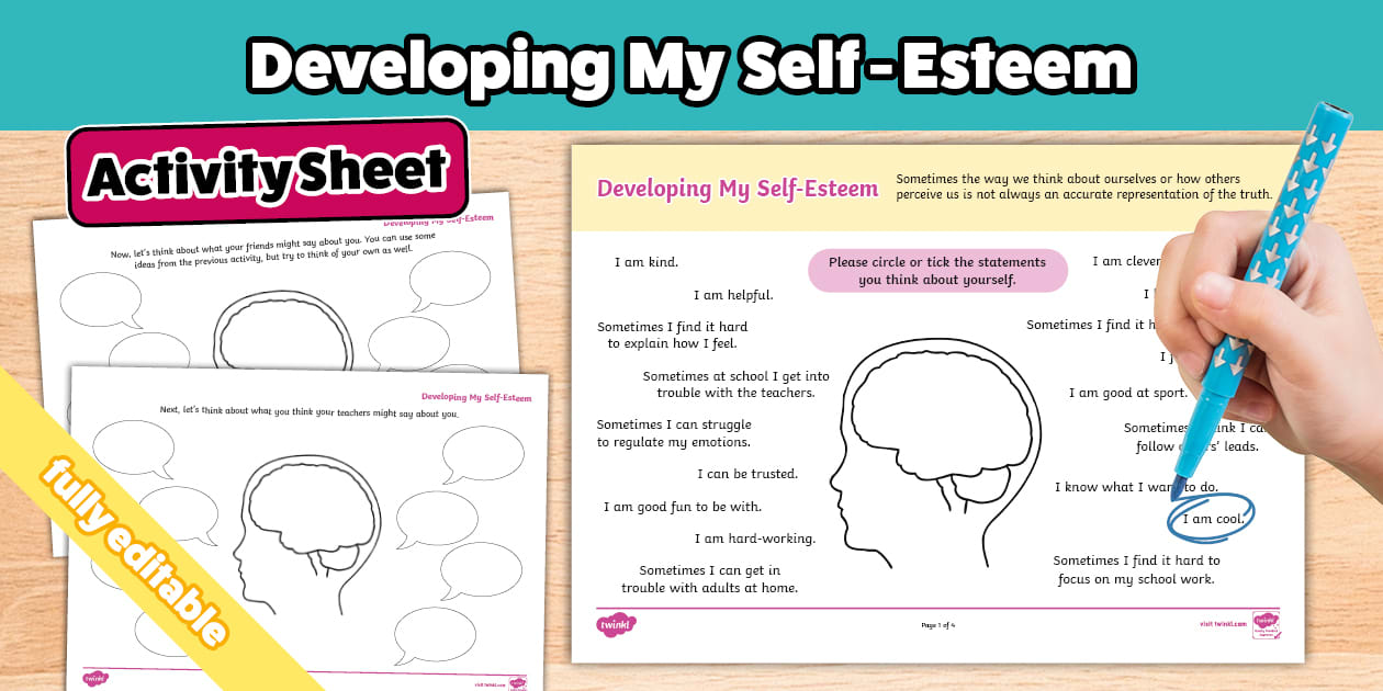 Develop Your Self-Esteem Activity Sheet