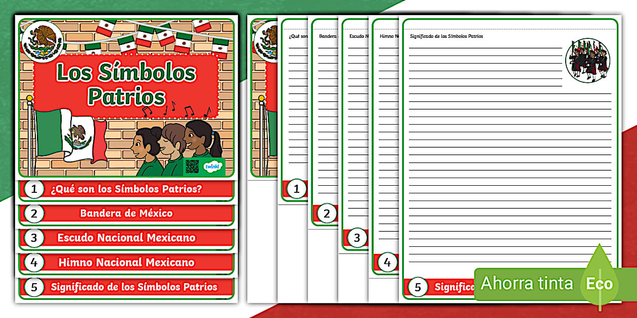 Cuadernillo: Los Símbolos Patrios de México - Twinkl