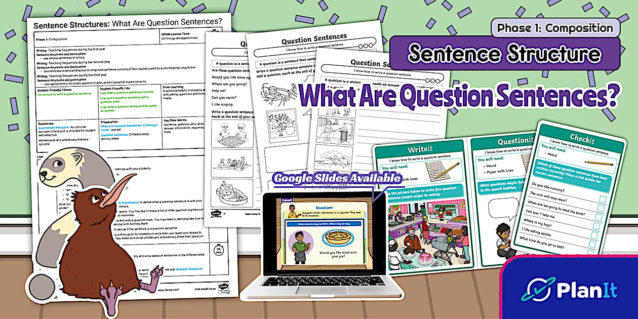 Question Structure Activity Phase 1 Sentence Structures: What Are Question Sentences?