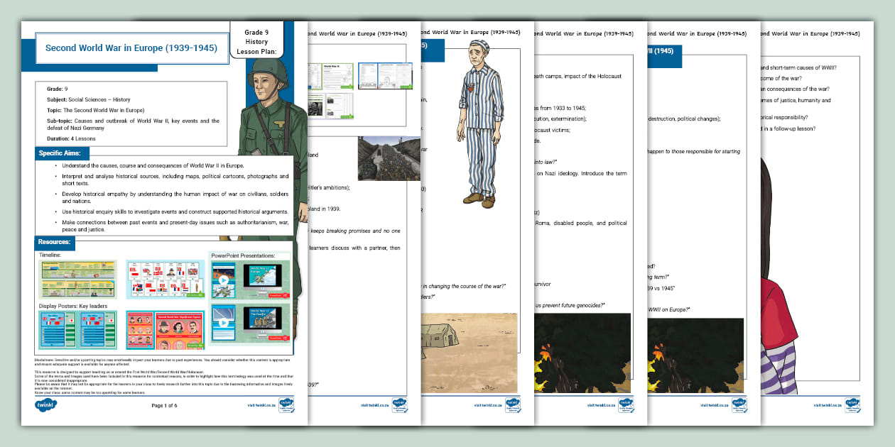 Grade 9 Lesson Plan: Second World War in Europe (1939-1945)