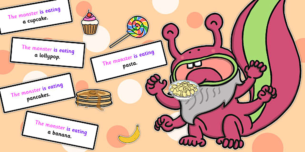 Monster Sentence Editable Feed the Monster Sentence Activity (teacher made)