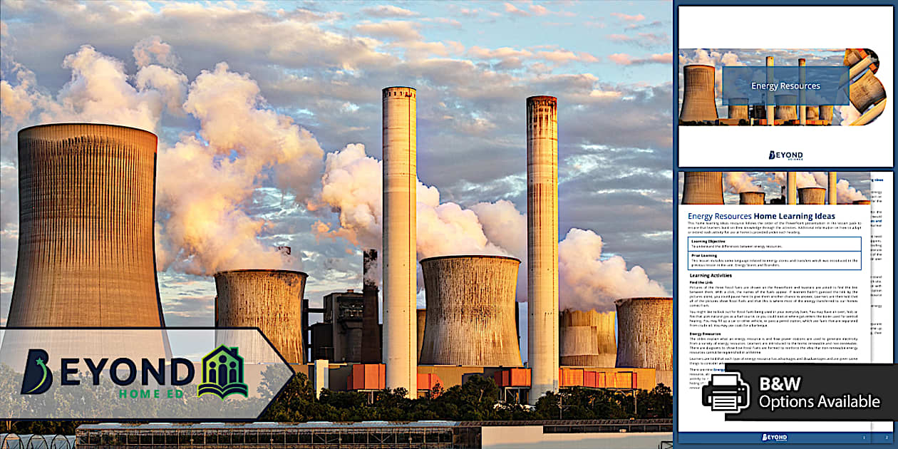 KS3 Energy: Energy Resources (Science Home Learning)